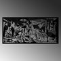 Wallity Picasso Escultura de Pared de Metal Negro